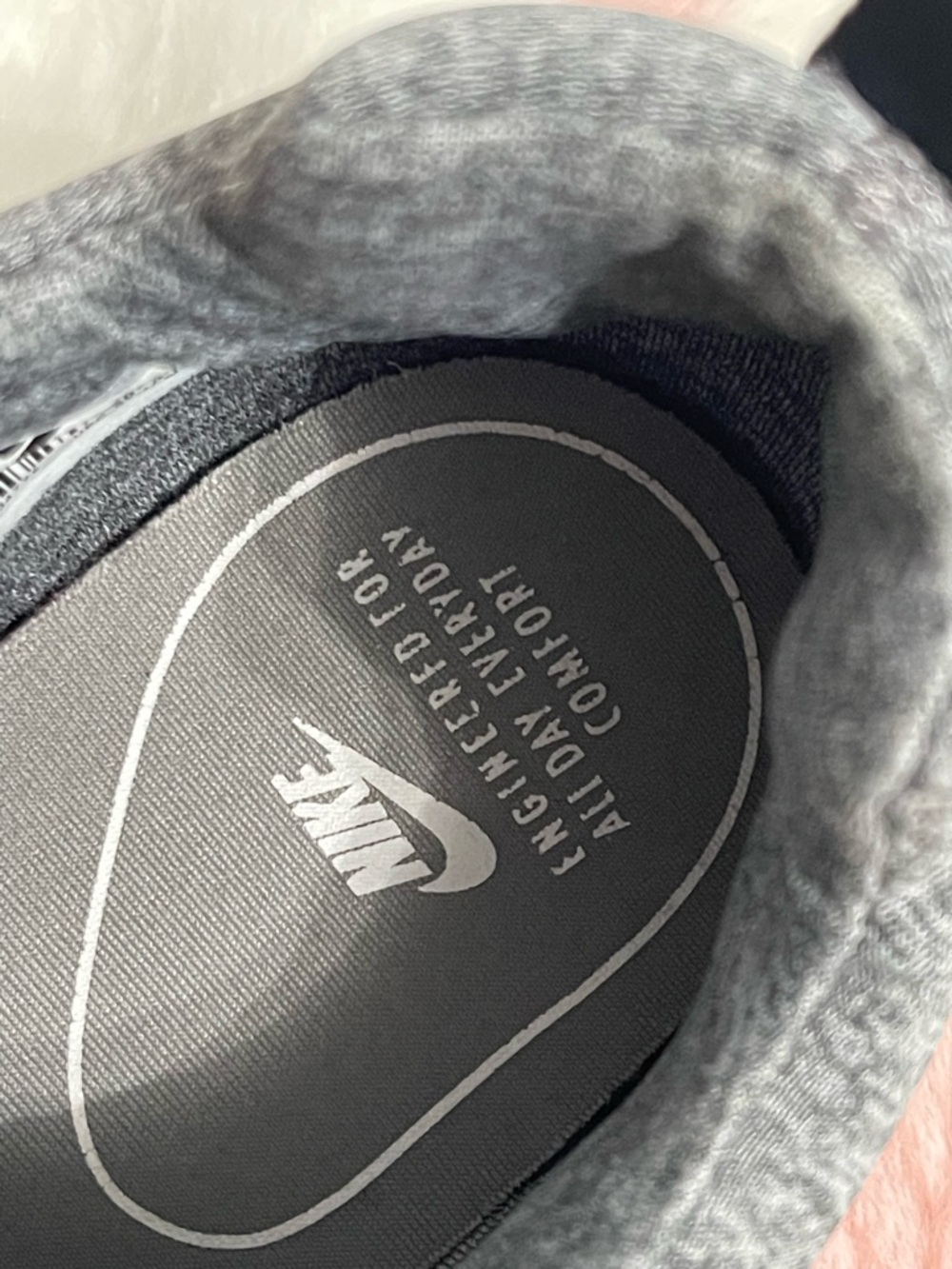 Nike Grey, White and Gum Women's Slip-On Sneakers - Picture 5 of 6